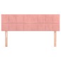 vidaXL Cabeceros 2 unidades terciopelo rosa 72x5x78/88 cm vidaXL Cabeceros 2 unidades terciopelo rosa 72x5x78/88 cm