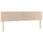 vidaXL Cabeceros 2 unidades cuero sintético capuchino 90x5x78/88 cm vidaXL Cabeceros 2 unidades cuero sintético capuchino 90x5x78/88 cm