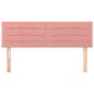 vidaXL Cabeceros 2 unidades terciopelo rosa 72x5x78/88 cm