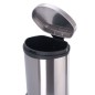 EKO Cubo de basura de pedal Shell 50 L plateado mate EKO Cubo de basura de pedal Shell 50 L plateado mate
