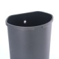 EKO Cubo de basura de pedal Shell 50 L plateado mate EKO Cubo de basura de pedal Shell 50 L plateado mate