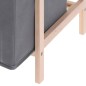 H&S Collection Mueble de almacenaje con 3 cajones gris oscuro