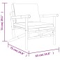 vidaXL Set de muebles de jardín 5 piezas bambú y cojines blanco crema vidaXL Set de muebles de jardín 5 piezas bambú y cojines blanco crema