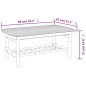 vidaXL Set de muebles de jardín 5 piezas bambú y cojines blanco crema vidaXL Set de muebles de jardín 5 piezas bambú y cojines blanco crema