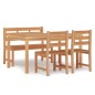 vidaXL Juego de comedor para jardín 4 piezas madera maciza de teca vidaXL Juego de comedor para jardín 4 piezas madera maciza de teca