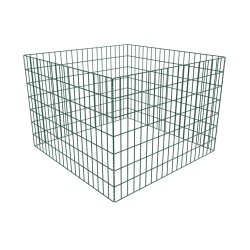 vidaXL Compostador de malla cuadrado 100x100x70 cm