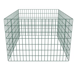vidaXL Compostador de malla cuadrado 100x100x70 cm