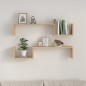 vidaXL Estantes de pared 2 uds madera de ingeniería roble 100x15x20 cm vidaXL Estantes de pared 2 uds madera de ingeniería roble 100x15x20 cm