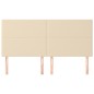 vidaXL Cabeceros 4 unidades de tela color crema 80x5x78/88 cm vidaXL Cabeceros 4 unidades de tela color crema 80x5x78/88 cm