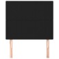 vidaXL Cabeceros 2 unidades de tela negro 80x5x78/88 cm