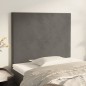 vidaXL Cabeceros 2 unidades de terciopelo gris oscuro 90x5x78/88 cm vidaXL Cabeceros 2 unidades de terciopelo gris oscuro 90x5x78/88 cm