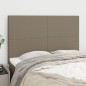 vidaXL Cabeceros 4 unidades tela gris taupe 72x5x78/88 cm vidaXL Cabeceros 4 unidades tela gris taupe 72x5x78/88 cm