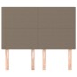 vidaXL Cabeceros 4 unidades tela gris taupe 72x5x78/88 cm vidaXL Cabeceros 4 unidades tela gris taupe 72x5x78/88 cm