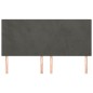 vidaXL Cabeceros 4 unidades de terciopelo gris oscuro 90x5x78/88 cm vidaXL Cabeceros 4 unidades de terciopelo gris oscuro 90x5x78/88 cm