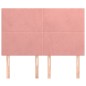 vidaXL Cabeceros 4 unidades terciopelo rosa 72x5x78/88 cm vidaXL Cabeceros 4 unidades terciopelo rosa 72x5x78/88 cm