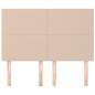vidaXL Cabeceros 4 unidades cuero sintético capuchino 72x5x78/88 cm vidaXL Cabeceros 4 unidades cuero sintético capuchino 72x5x78/88 cm