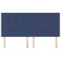 vidaXL Cabeceros 4 unidades de tela azul 80x5x78/88 cm vidaXL Cabeceros 4 unidades de tela azul 80x5x78/88 cm