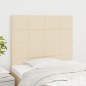 vidaXL Cabeceros 2 unidades de tela color crema 90x5x78/88 cm vidaXL Cabeceros 2 unidades de tela color crema 90x5x78/88 cm