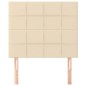 vidaXL Cabeceros 2 unidades de tela color crema 90x5x78/88 cm vidaXL Cabeceros 2 unidades de tela color crema 90x5x78/88 cm