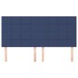 vidaXL Cabeceros 4 unidades de tela azul 90x5x78/88 cm vidaXL Cabeceros 4 unidades de tela azul 90x5x78/88 cm