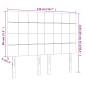 vidaXL Cabeceros 4 unidades tela marrón oscuro 72x5x78/88 cm vidaXL Cabeceros 4 unidades tela marrón oscuro 72x5x78/88 cm