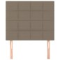 vidaXL Cabeceros 2 unidades tela gris taupe 80x5x78/88 cm