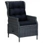 vidaXL Set de comedor para jardín 5 piezas ratán sintético gris oscuro vidaXL Set de comedor para jardín 5 piezas ratán sintético gris oscuro