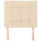 vidaXL Cabeceros 2 unidades de tela color crema 100x5x78/88 cm vidaXL Cabeceros 2 unidades de tela color crema 100x5x78/88 cm