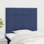 vidaXL Cabeceros 2 unidades de tela azul 80x5x78/88 cm vidaXL Cabeceros 2 unidades de tela azul 80x5x78/88 cm