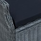 vidaXL Set de comedor para jardín 5 piezas ratán sintético gris oscuro vidaXL Set de comedor para jardín 5 piezas ratán sintético gris oscuro
