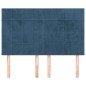 vidaXL Cabeceros 4 unidades terciopelo azul oscuro 72x5x78/88 cm