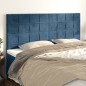 vidaXL Cabeceros 4 unidades de terciopelo azul oscuro 80x5x78/88 cm vidaXL Cabeceros 4 unidades de terciopelo azul oscuro 80x5x78/88 cm