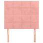 vidaXL Cabeceros 2 unidades de terciopelo rosa 90x5x78/88 cm vidaXL Cabeceros 2 unidades de terciopelo rosa 90x5x78/88 cm