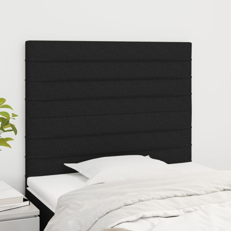 vidaXL Cabeceros 2 unidades de tela negro 90x5x78/88 cm vidaXL Cabeceros 2 unidades de tela negro 90x5x78/88 cm