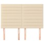 vidaXL Cabeceros 4 unidades tela color crema 72x5x78/88 cm vidaXL Cabeceros 4 unidades tela color crema 72x5x78/88 cm