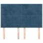 vidaXL Cabeceros 4 unidades terciopelo azul oscuro 72x5x78/88 cm vidaXL Cabeceros 4 unidades terciopelo azul oscuro 72x5x78/88 cm