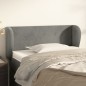 vidaXL Cabecero de terciopelo gris claro 83x23x78/88 cm vidaXL Cabecero de terciopelo gris claro 83x23x78/88 cm