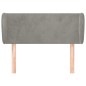 vidaXL Cabecero de terciopelo gris claro 83x23x78/88 cm vidaXL Cabecero de terciopelo gris claro 83x23x78/88 cm