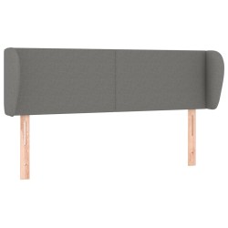 vidaXL Cabecero de tela gris oscuro 147x23x78/88 cm