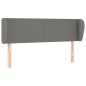 vidaXL Cabecero de tela gris oscuro 147x23x78/88 cm vidaXL Cabecero de tela gris oscuro 147x23x78/88 cm
