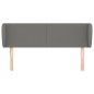 vidaXL Cabecero de tela gris oscuro 147x23x78/88 cm vidaXL Cabecero de tela gris oscuro 147x23x78/88 cm