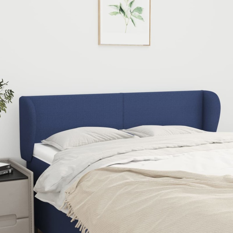 vidaXL Cabecero de tela azul 147x23x78/88 cm vidaXL Cabecero de tela azul 147x23x78/88 cm