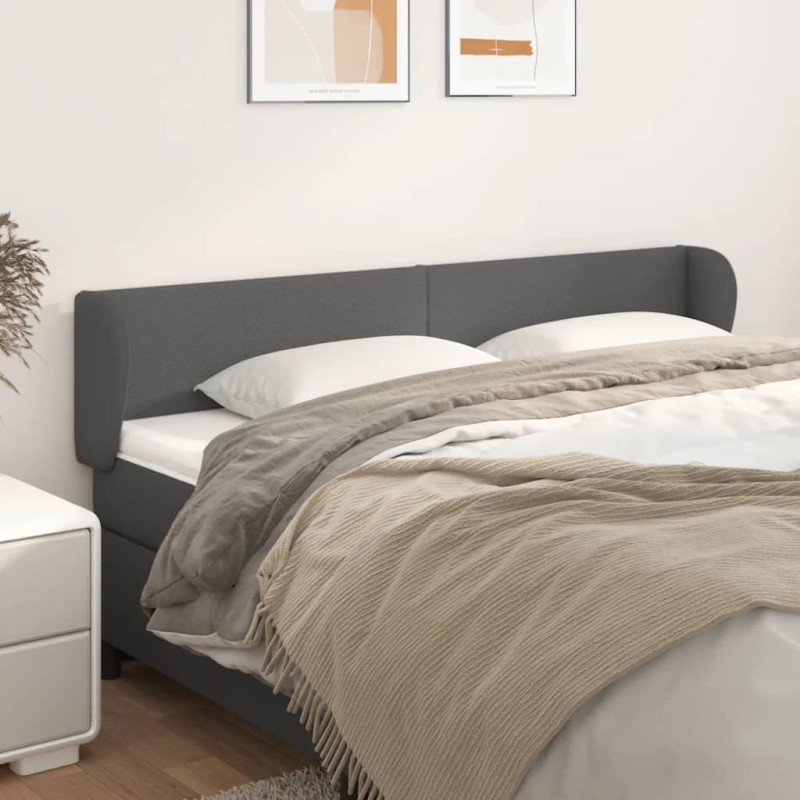vidaXL Cabecero de cuero sintético gris 163x23x78/88 cm vidaXL Cabecero de cuero sintético gris 163x23x78/88 cm