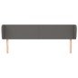 vidaXL Cabecero de cuero sintético gris 163x23x78/88 cm vidaXL Cabecero de cuero sintético gris 163x23x78/88 cm