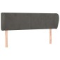 vidaXL Cabecero de terciopelo gris oscuro 147x23x78/88 cm vidaXL Cabecero de terciopelo gris oscuro 147x23x78/88 cm