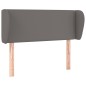vidaXL Cabecero de cuero sintético gris 93x23x78/88 cm
