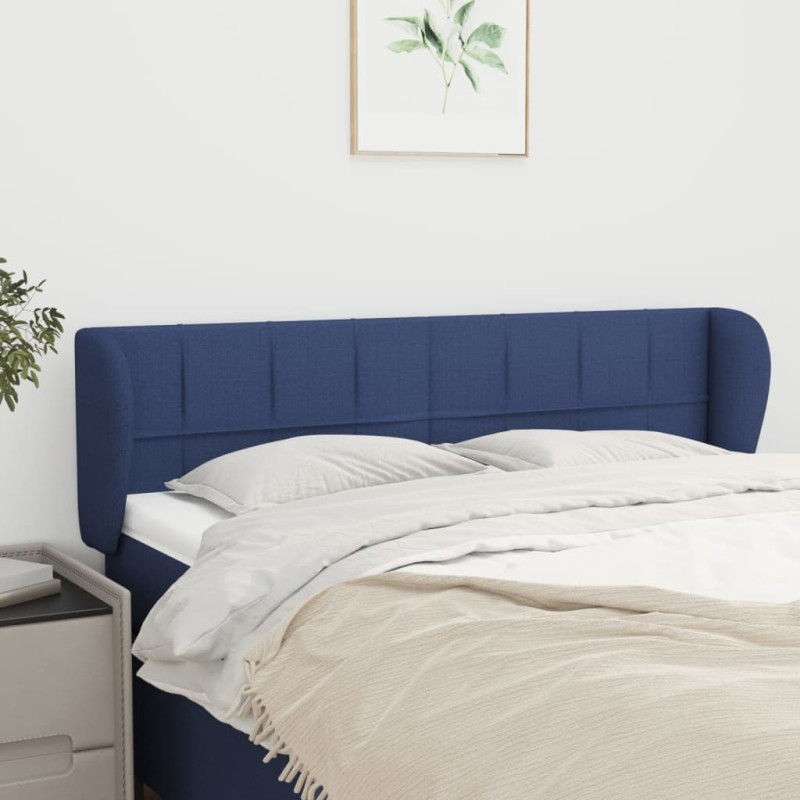 vidaXL Cabecero de tela azul 147x23x78/88 cm vidaXL Cabecero de tela azul 147x23x78/88 cm