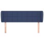 vidaXL Cabecero de tela azul 147x23x78/88 cm vidaXL Cabecero de tela azul 147x23x78/88 cm