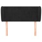 vidaXL Cabecero de terciopelo negro 103x23x78/88 cm vidaXL Cabecero de terciopelo negro 103x23x78/88 cm
