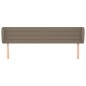 vidaXL Cabecero de tela gris taupe 183x23x78/88 cm vidaXL Cabecero de tela gris taupe 183x23x78/88 cm